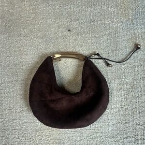 Elegant Brown Suede Women's Bag